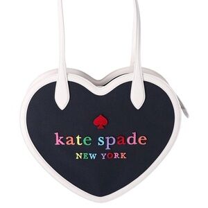 Kate Spade Love Shack Heart Tote Bag; Rainbow Logo